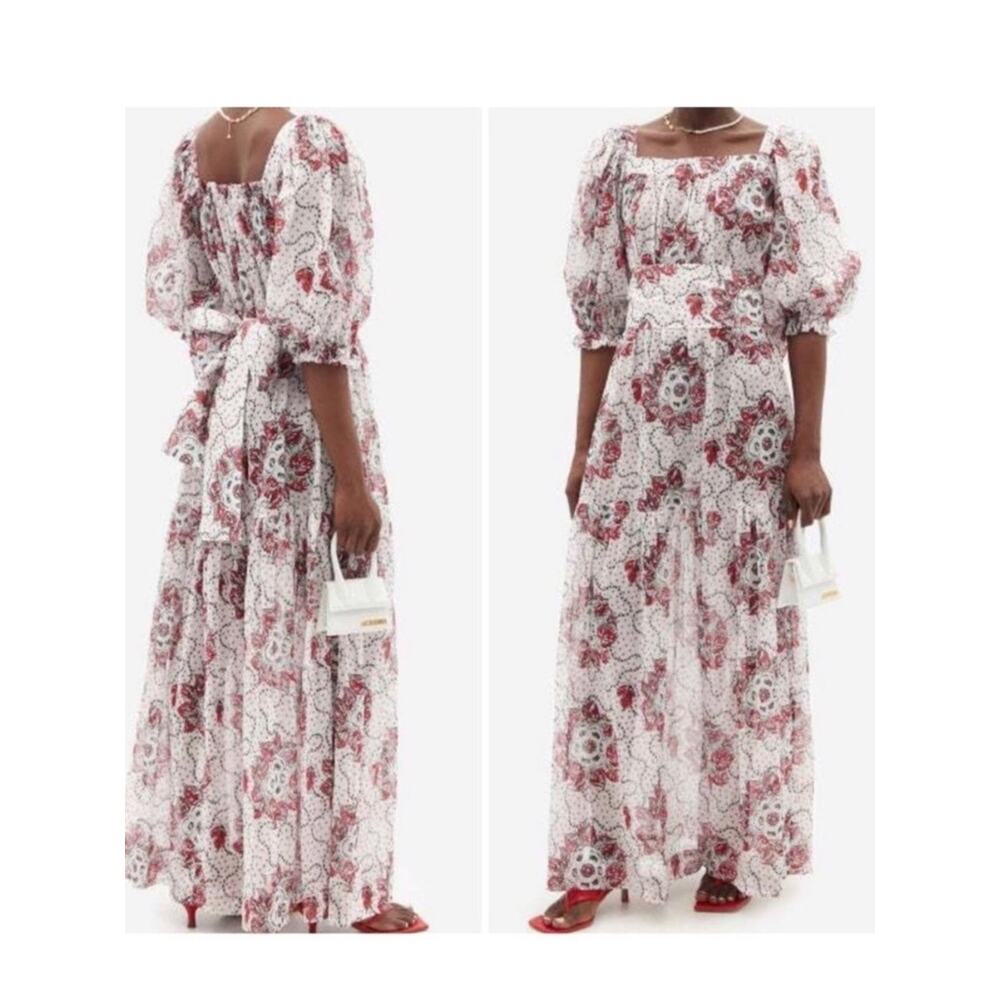 The Vampire’s Wife NWT the guardian wild meadow rose cotton dress summer size 6 - Picture 2 of 11